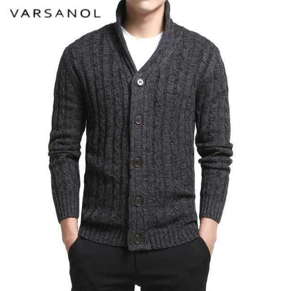Planet Gates grey XR806 / M Varsnaol New Brand Sweater Men V-Neck Solid Slim Fit Knitting Mens Sweaters Cardigan Male 2018 Autumn Fashion Casual Tops Hots