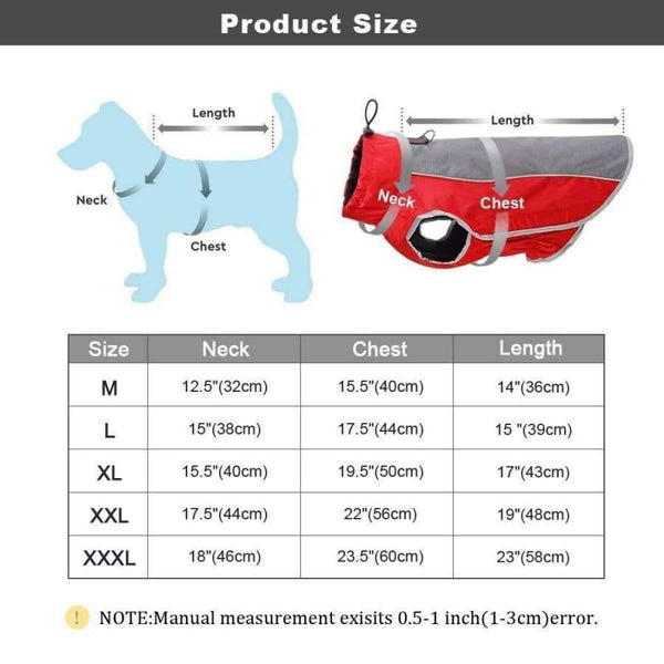 Planet Gates Grey / XXL Clothes Reflective Waterproof Pet Jacket Winter Coat Puppy Clothing For Small Medium Large Dogs Pitbull French Bulldog