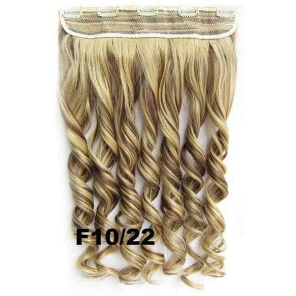 Planet Gates GS888 Color F10-22 / 24inches 5 Clips In on Synthetic Hair Extensions Wavy Lady wig Hair Hairpiece ponytail 87 colors available,130g,60cm 1pc