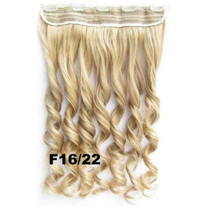 Planet Gates GS888 Color F16-22 / 24inches 5 Clips In on Synthetic Hair Extensions Wavy Lady wig Hair Hairpiece ponytail 87 colors available,130g,60cm 1pc