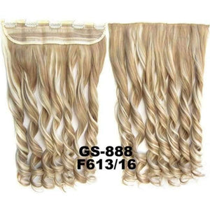 Planet Gates GS888 Color F613-16 / 24inches 5 Clips In on Synthetic Hair Extensions Wavy Lady wig Hair Hairpiece ponytail 87 colors available,130g,60cm 1pc