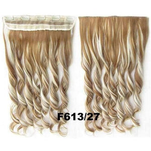 Planet Gates GS888 Color F613-27 / 24inches 5 Clips In on Synthetic Hair Extensions Wavy Lady wig Hair Hairpiece ponytail 87 colors available,130g,60cm 1pc
