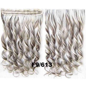 Planet Gates GS888 Color F9-613 / 24inches 5 Clips In on Synthetic Hair Extensions Wavy Lady wig Hair Hairpiece ponytail 87 colors available,130g,60cm 1pc