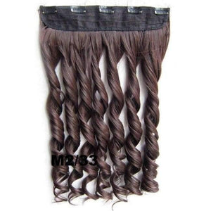 Planet Gates GS888 Color M2-33 / 24inches 5 Clips In on Synthetic Hair Extensions Wavy Lady wig Hair Hairpiece ponytail 87 colors available,130g,60cm 1pc