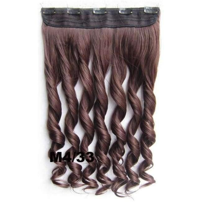 Planet Gates 5 Clips In on Synthetic Hair Extensions Wavy Lady wig Hair Hairpiece ponytail 87 colors available,130g,60cm 1pc