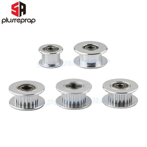 Planet Gates GT2 Idler Timing Pulley 16-tooth 20-Teeth with 3mm or 5mm Bore with Bearings for 3D Printer Parts Timing Belt 6mm 10mm