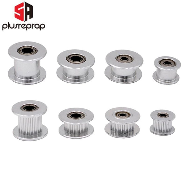 Planet Gates GT2 Idler Timing Pulley 16-tooth 20-Teeth with 3mm or 5mm Bore with Bearings for 3D Printer Parts Timing Belt 6mm 10mm
