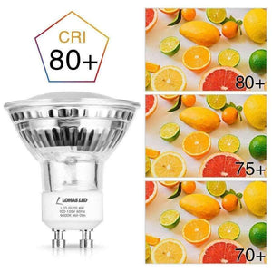 Planet Gates GU10 LED Track Lighting 40W Halogen Equivalent Daylight White 6000K 4W LED Spotlight 420LM LED Lamp for Pedant Fixtures-6Packs