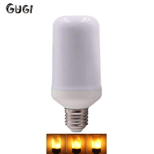 Planet Gates GUGI E27 2835 99 LEDs Flame fire Light 7W Led Lamp Flickering Flame Effect Corn light Decorative lamp Creative bulb IC 85V-265V