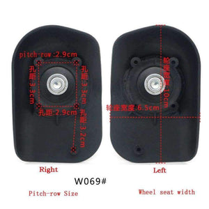 Planet Gates GUGULUZA Travel Bags Replacement Luggage Wheels 2 pcs Left & Right Universal Suitcase Parts Wheel Accessories W069
