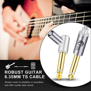 Planet Gates Guitar Cable 6.5mm Jack Audio Cable Nylon Braided 6.35 Guitar Instrument Cable for Electric Guitar Mixer Amplifier 6.35mm Cable