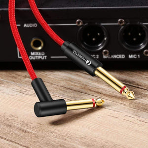Planet Gates Guitar Cable 6.5mm Jack Audio Cable Nylon Braided 6.35 Guitar Instrument Cable for Electric Guitar Mixer Amplifier 6.35mm Cable