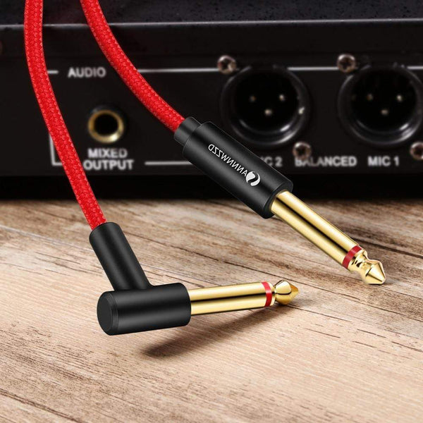 Planet Gates Guitar Cable 6.5mm Jack Audio Cable Nylon Braided 6.35 Guitar Instrument Cable for Electric Guitar Mixer Amplifier 6.35mm Cable