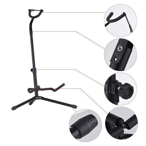 Planet Gates Guitar Floor Stand Metal Guitarra stand Musical Instrument Tripod Holder for Acoustic Electric Guitar Bass