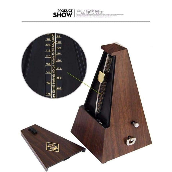 Planet Gates Guitar Metronome Online Mechanical Pendulum Mecanico Wood color  for Guitar Piano Violin Musical Instrument