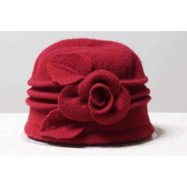 Planet Gates 2018 Floral Casual Brand Warm Lady Autumn Floppy Soft Girl Fedoras Women Fedoras 100% Pure Wool Dome Winter Hat For Women