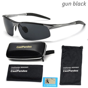 Planet Gates gun black Aluminum Magnesium Men Polarized Sunglasses Aviation HD Driving Sun Glasses Male Sport Sunglasses lunette soleil homme oculos