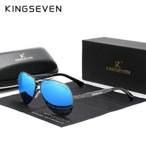 Planet Gates Gun Blue / Poland / Orignal Quality Titanium Alloy Men's Sunglasses Polarized Sun glasses Women Pilot Mirror Eyewear Oculos de sol