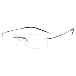 Planet Gates gun Mens Lightweight Titanium Rimless Eyeglasses Frames Prescription Optical Glasses Frame