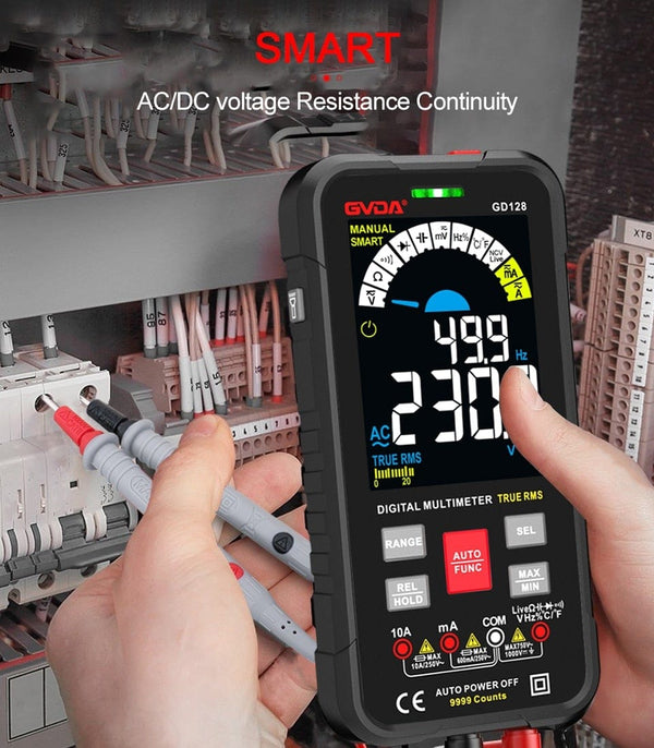 Planet Gates GVDA New Smart Multimeter Auto Range 1000V 10A Digital Capacitance Tester True RMS REL Ohm Hz AC DC Voltage Meter Multimetro