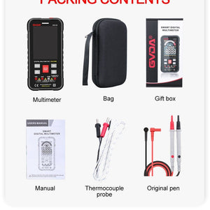 Planet Gates GVDA New Smart Multimeter Auto Range 1000V 10A Digital Capacitance Tester True RMS REL Ohm Hz AC DC Voltage Meter Multimetro