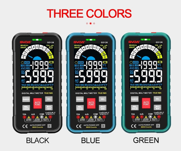 Planet Gates GVDA New Smart Multimeter Auto Range 1000V 10A Digital Capacitance Tester True RMS REL Ohm Hz AC DC Voltage Meter Multimetro
