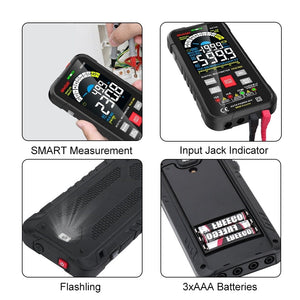 Planet Gates GVDA New Smart Multimeter Auto Range 1000V 10A Digital Capacitance Tester True RMS REL Ohm Hz AC DC Voltage Meter Multimetro