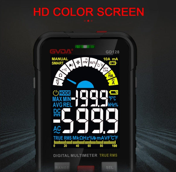 Planet Gates GVDA New Smart Multimeter Auto Range 1000V 10A Digital Capacitance Tester True RMS REL Ohm Hz AC DC Voltage Meter Multimetro