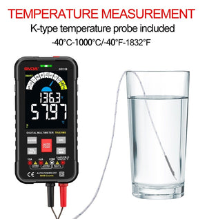 Planet Gates GVDA New Smart Multimeter Auto Range 1000V 10A Digital Capacitance Tester True RMS REL Ohm Hz AC DC Voltage Meter Multimetro