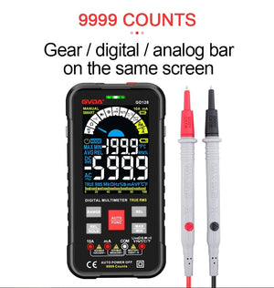 Planet Gates GVDA New Smart Multimeter Auto Range 1000V 10A Digital Capacitance Tester True RMS REL Ohm Hz AC DC Voltage Meter Multimetro