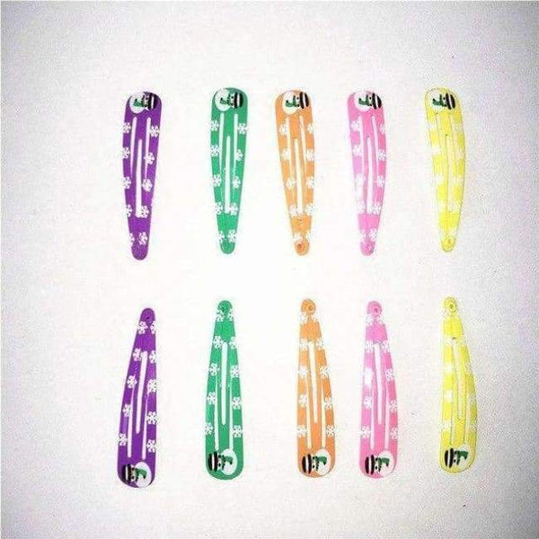 Planet Gates H 50Pcs Fashion Girl Bow Hairpin BB Clip Children Barrette Metal Hairpins Cartoon Flower Hairgrip Women Jewelry Hair Accessories