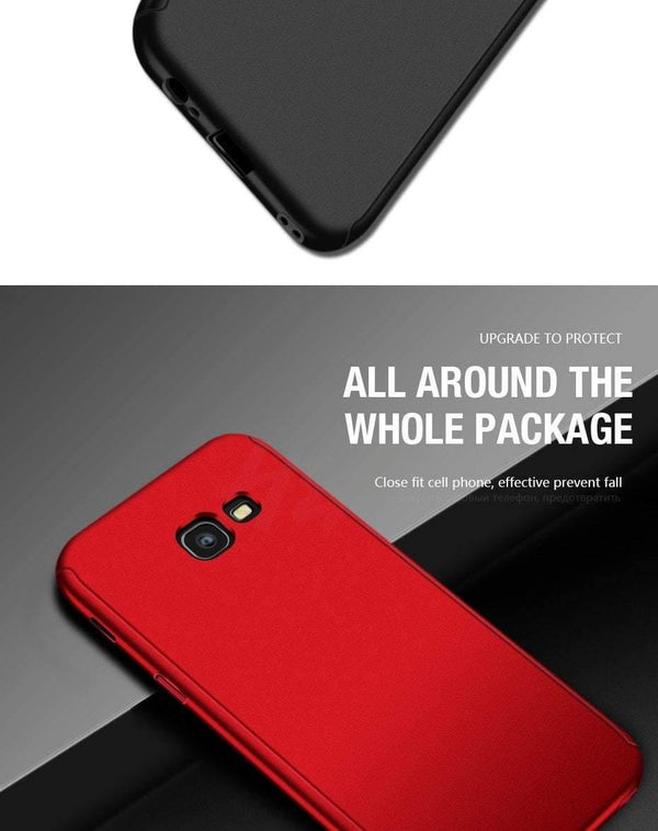 Planet Gates H&A 360 Degree Full Cover Phone Case For Samsung Galaxy A3 A5 A7 2017 J5 J7 2016 Screen Protector Film Phone Cover A5 A7 Glass