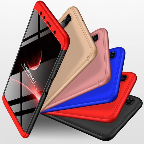 Planet Gates H&A 360 Degree Full Cover Phone Case For Samsung Galaxy J4 Plus J6 Plus J8 A7 2018 Matte Shockproof PC Phone Cover A7 J8 Case