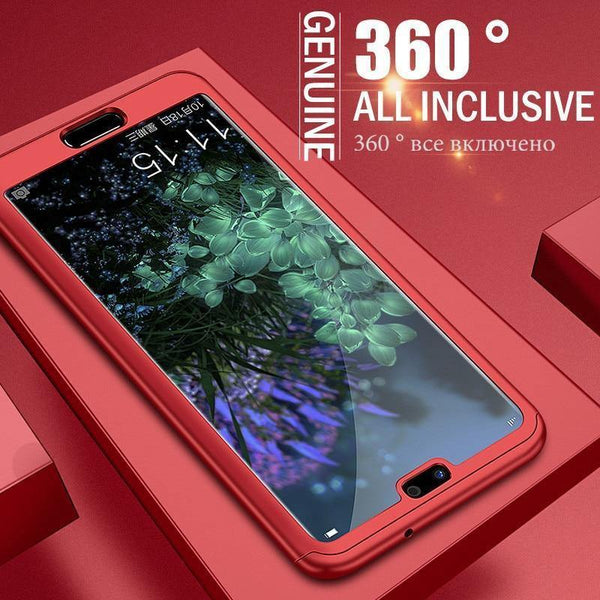 Planet Gates H&A 360 Degree Protection Full Cover Phone Case For Huawei P20 Lite P20 Pro Shockproof Cover For Huawei P20 Lite Case Glass