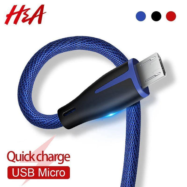 Planet Gates H&A Fashion Fast Charge Micro USB Cable For Samsung Xiaomi Redmi Huawei USB Charger For Android System Mobile Phone Data Cables
