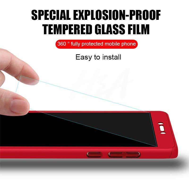 Planet Gates H&A Full Cover Phone Case For Xiaomi Redmi Note 4 4X Shockproof Protective Case For Redmi Note 4X Global Version With Glass