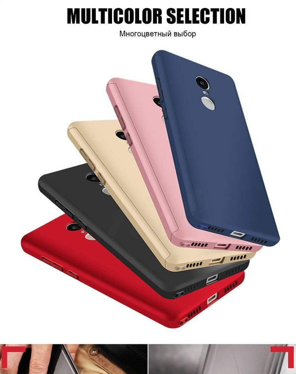 Planet Gates H&A Full Cover Phone Case For Xiaomi Redmi Note 4 4X Shockproof Protective Case For Redmi Note 4X Global Version With Glass