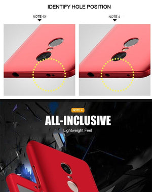Planet Gates H&A Full Cover Phone Case For Xiaomi Redmi Note 4 4X Shockproof Protective Case For Redmi Note 4X Global Version With Glass