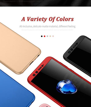 Planet Gates H&A Luxury 360 Full Cover Phone Case For Huawei Y5 Y6 Y7 2018 2017 Anti-knock Phone Cover For Huawei Y7 Y6 Prime Case With Glass