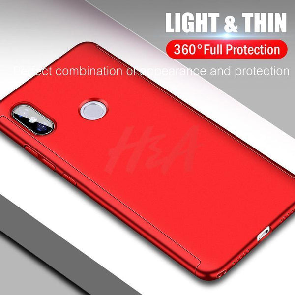 Planet Gates H&A Luxury 360 Full Cover Phone Case For Xiaomi Mi 5 5S Plus Mi5X 6X Mi 8 SE Shockproof Cover Pocophone F1 Case With Glass
