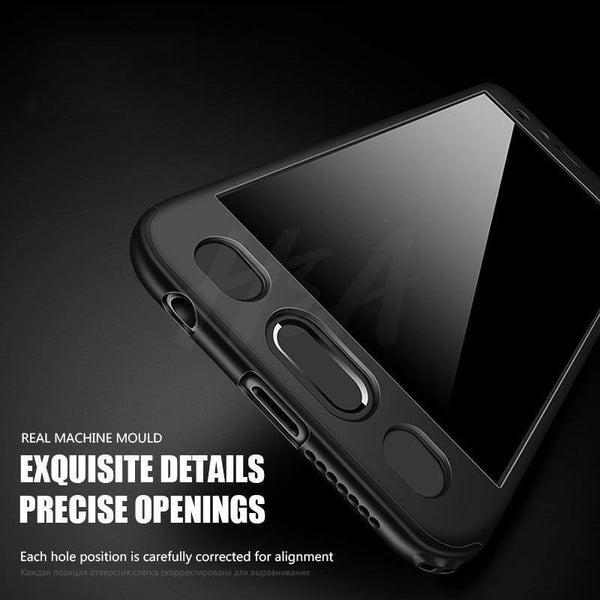 Planet Gates H&A Luxury 360 Full Cover Phone Case on the For Huawei Honor 9 8 Lite 10 V10 Tempered glass Protective Cover 9lite 8lite 10 Case