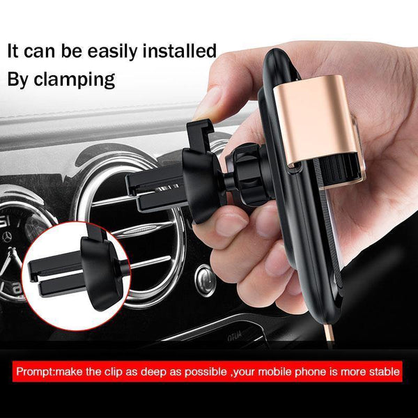 Planet Gates H&A Qi Wireless Charger Car Holder For iPhone X 10 For Samsung S8 S9 Fast Car Mount Wireless Charging Phone Holder Stand Charger