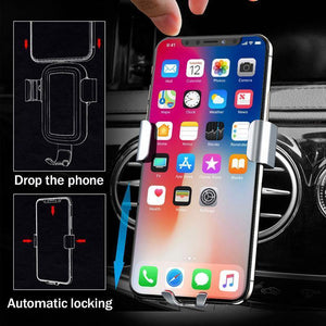 Planet Gates H&A Qi Wireless Charger Car Holder For iPhone X 10 For Samsung S8 S9 Fast Car Mount Wireless Charging Phone Holder Stand Charger