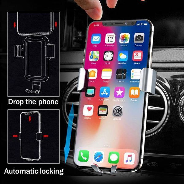 Planet Gates H&A Qi Wireless Charger Car Holder For iPhone X 10 For Samsung S8 S9 Fast Car Mount Wireless Charging Phone Holder Stand Charger