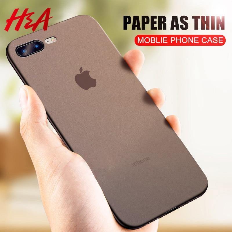 Planet Gates H&A Ultra-Thin Matte Phone Case For iPhone 7 8 6 6s Plus Hard PC Transparent Cover For iPhone 8 7 Plus Protective Case Shell