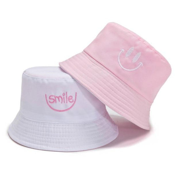 Planet Gates H / Adult(56-58cm) Summer Hats for Women Bob Two-side Unisex Embroidery Bucket Hat Fishing Outdoor Cap Men Sunscreen Hats Fisherman Chapeau Femme