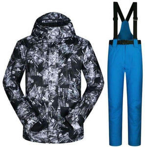 Planet Gates H And Blue / M Winter Ski Suit Men Thermal Jackets Waterproof Snowboard Suits Cross Country Skiing And Snowboarding Jackets For Men