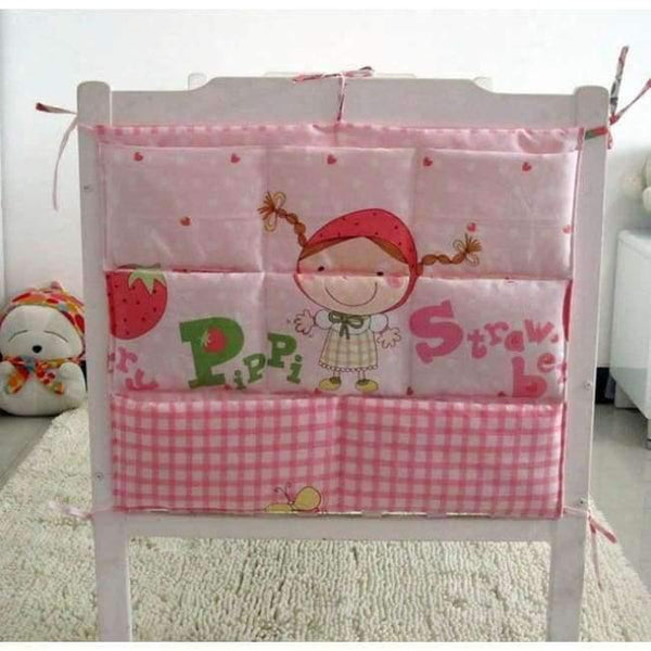 Planet Gates H Cartoon Rooms Nursery Hanging Storage Bag Baby Cot Bed Crib Organizer  60*52cm Toy Diaper Pocket for Newborn Crib Bedding Set
