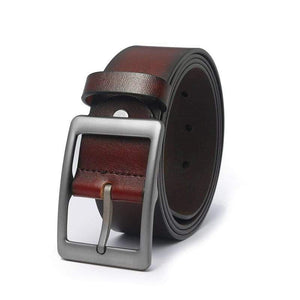 Men's Belt Leather Belt Men Pin Buckle Cow Genuine Leather Belts For Men 130cm High Quality Mens Belt Cinturones Hombre