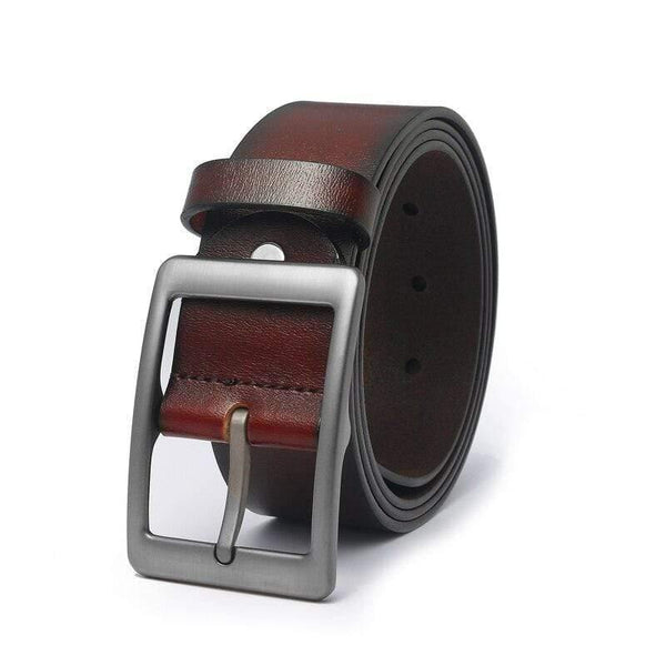 Men's Belt Leather Belt Men Pin Buckle Cow Genuine Leather Belts For Men 130cm High Quality Mens Belt Cinturones Hombre